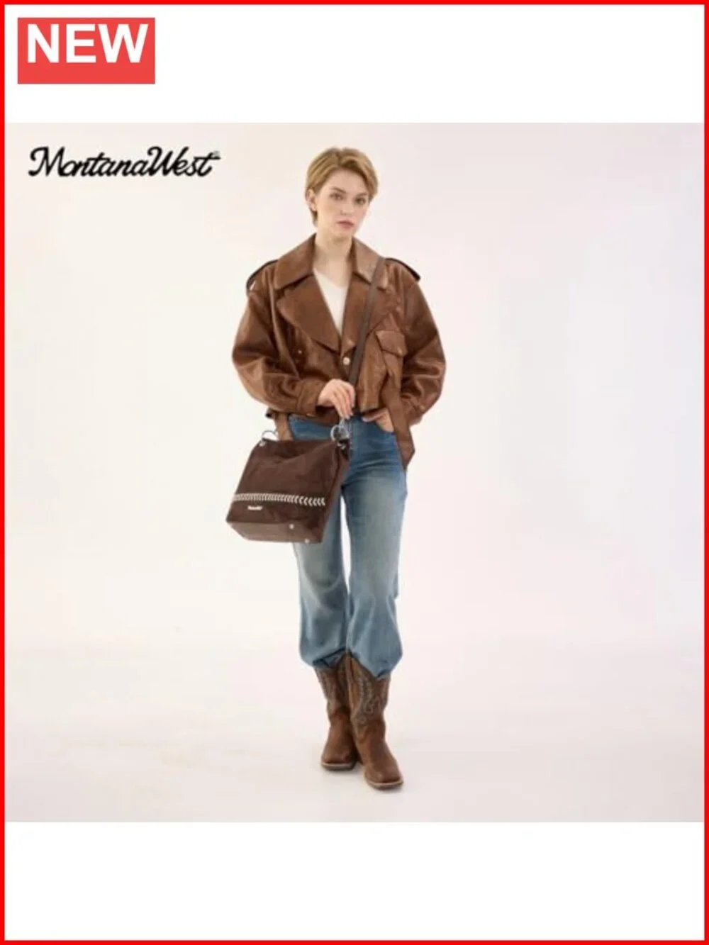 Faux Suede Hobo Bag with Back Pocket, Crossbody Strap